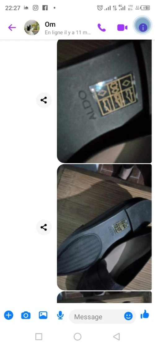 Vente 4 souliers
