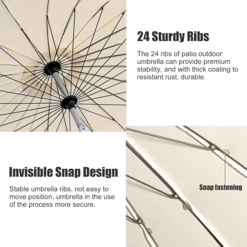 Parasol en Aluminium qualité premium (1er choix d'importation)