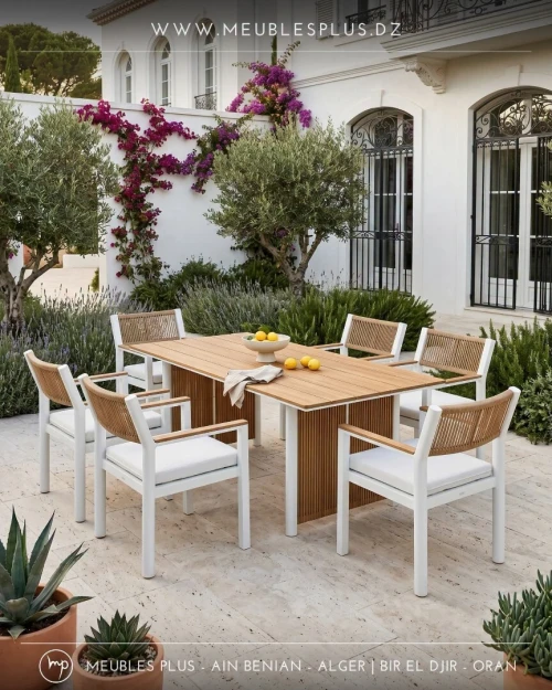Table de jardin en Aluminium ( 1er choix d'importation)