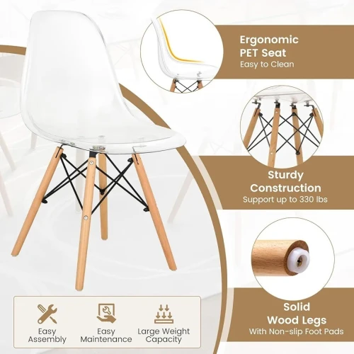 Promotion Table scandinave avec 4 et 6 chaises (1er choix d'importation)