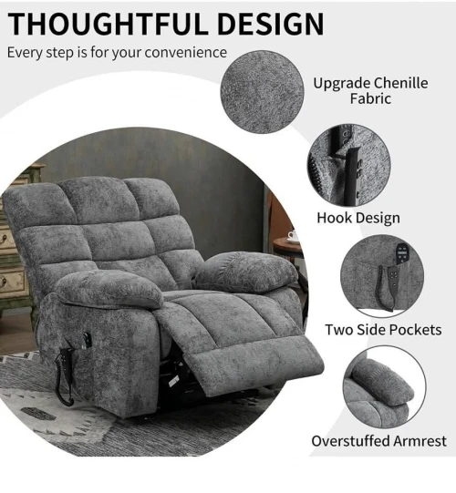 Fauteuil massant, chauffant et relaxant de qualité premium 