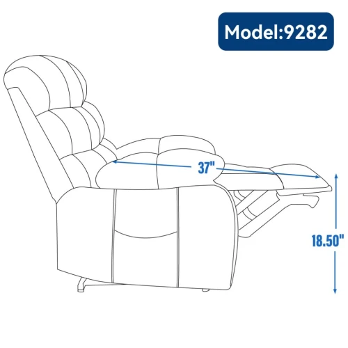 Fauteuil massant, chauffant et relaxant de qualité premium 
