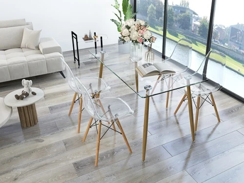 Promotion Table scandinave avec 4 et 6 chaises (1er choix d'importation)
