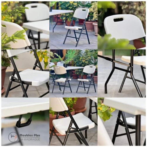 Chaise pliable pour événements, jardin et terrasses 