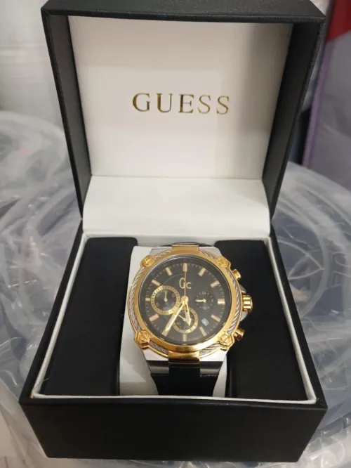 montre guess genuine leather