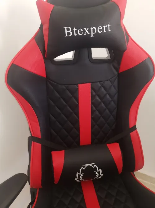 Chaise gaming pilote Btexpert rouge et noir