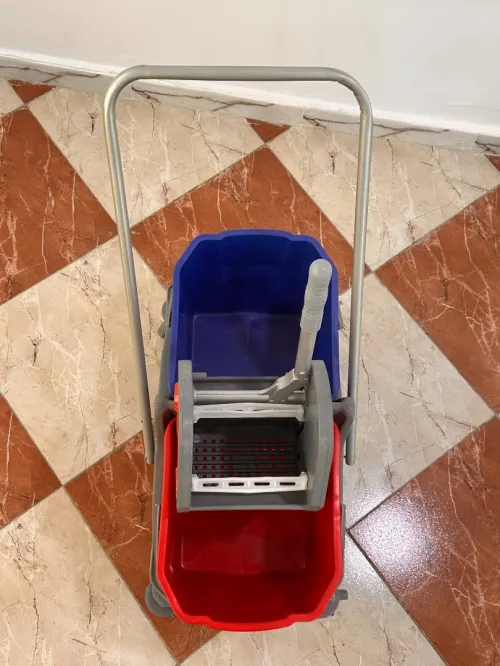 Chariot de lavage double bac