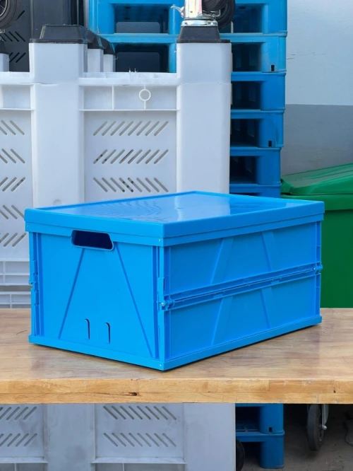 Caisse de stockage pliable plein avec couvercle CRP26