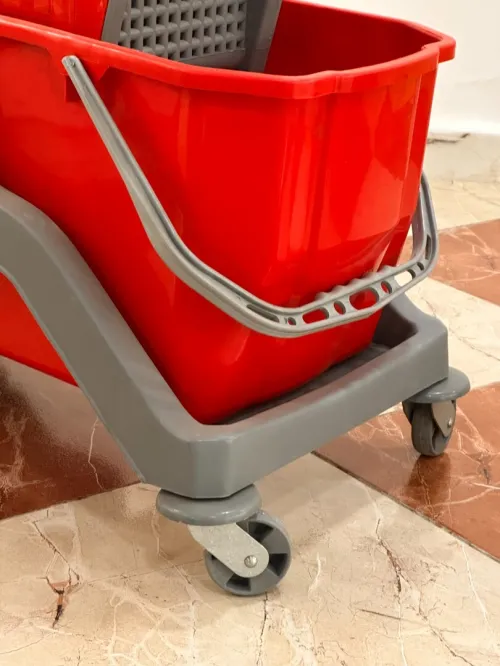 Chariot de lavage double bac