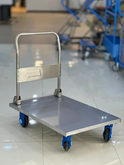 Chariot à plate forme en inox