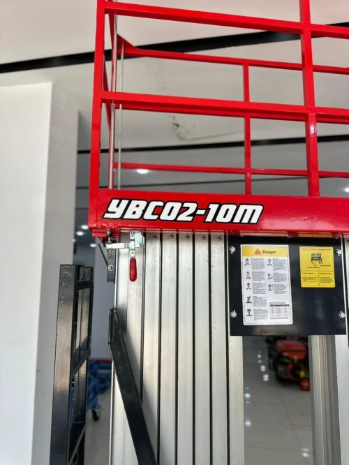 Nacelle/Plateforme élévatrice double mât en aluminium YBC02-10