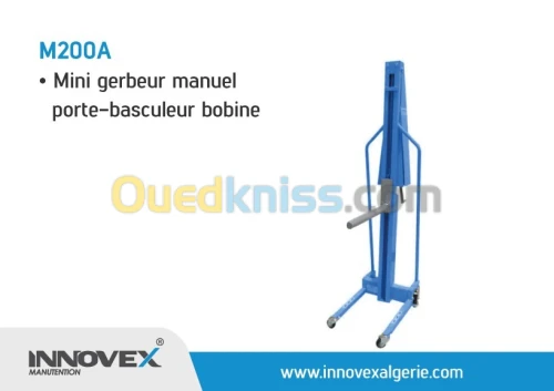 Mini gerbeur manuel porte-basculeur bobine 