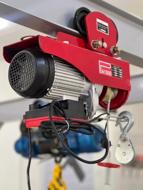 Mini palan treuil a câble avec chariot de déplacement latéral électrique PA1000E