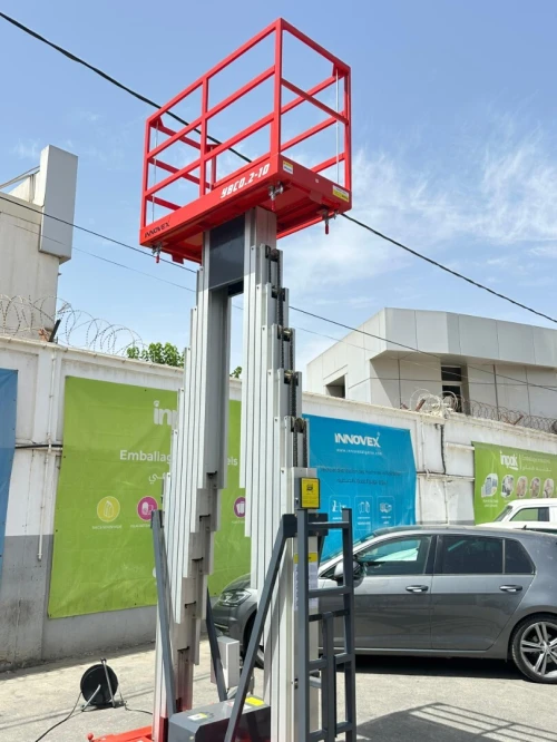 Nacelle élévatrice double-mât en aluminium YBC0.2-10 / YBC0.2-12