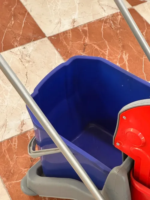 Chariot de lavage double bac