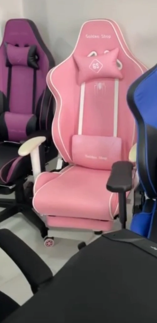 Chaise gamming pink original avec repose tête la marque importation 