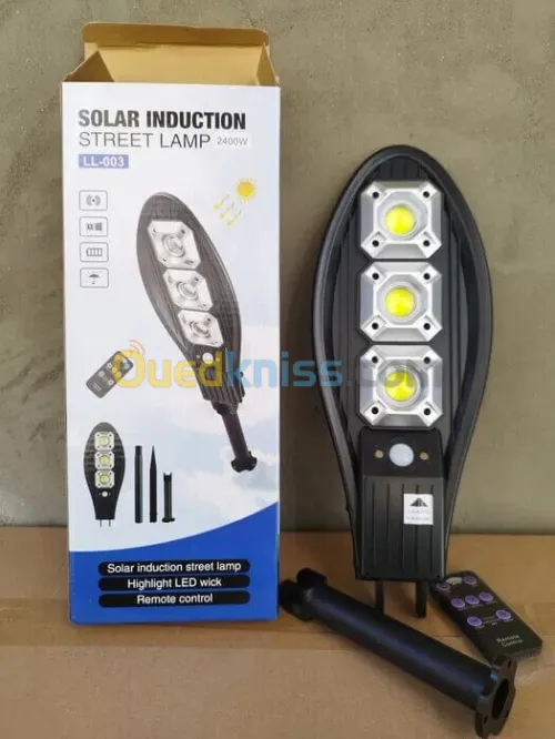 مصباح إنارة شوارع بالطاقة الشمسية مع حساس حركة وتحكم عن بعد - Solar Induction Street Lamp LL-003