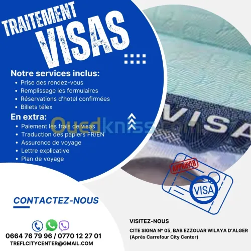 RDV VISA CANADA / UK / USA ET D'AUTRE PAYS   