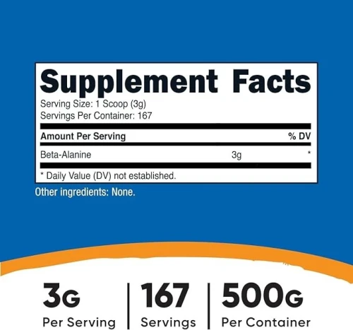 Nutricost Beta Alanine Powder 500g