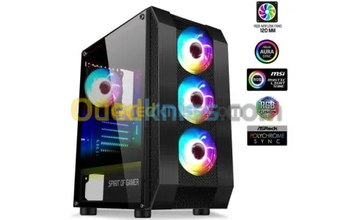 PC GAMING AURUS B550 ELITE RYZEN 5600 16G RAM  RTX 2060 SUPER 1000G DISQUE 