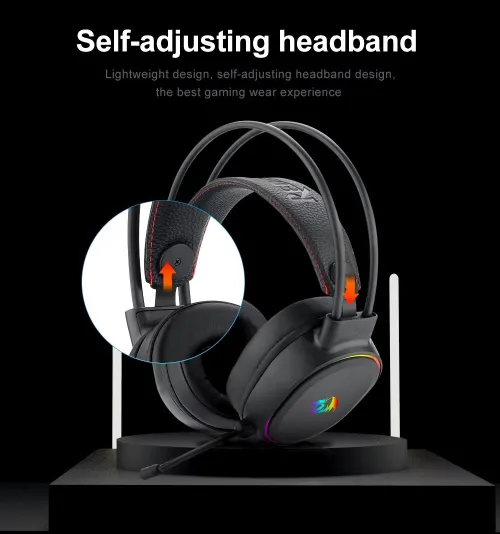 REDRAGON G588 RGB Gaming Headset 7.1 Surround Sound, Mic, PC Laptop