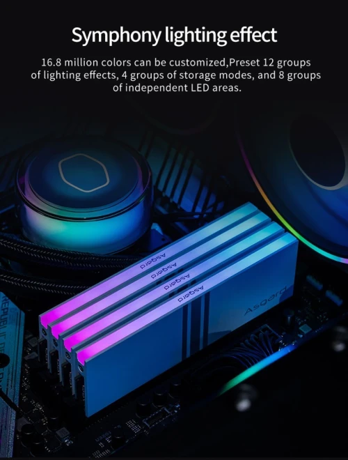 RAM DDR4 Asgard Valkyrie V5 série G mémoire 8GBx2 3200MHz RGB 