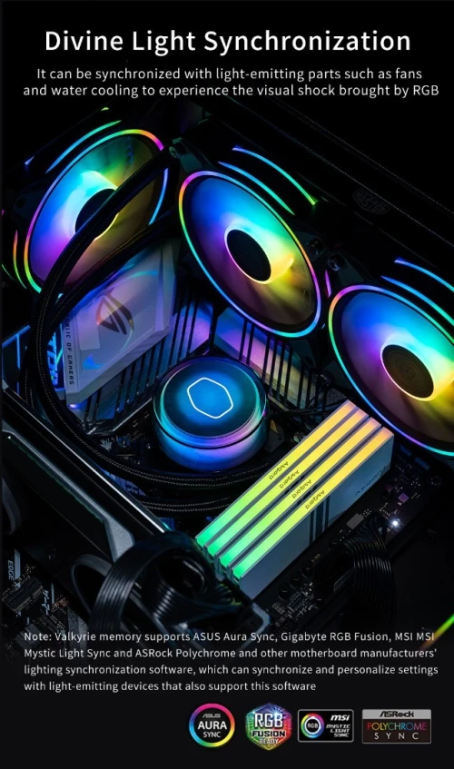RAM DDR4 Asgard Valkyrie V5 série G mémoire 8GBx2 3200MHz RGB 