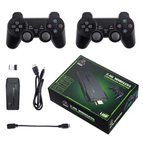 Console Arcade Game Stick Lite 4K + 2 Manettes Sans Fil HDMI 10018 jeux rétro