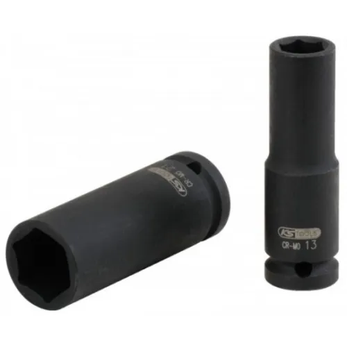 Douille longue a choc 6 pas 1/2 de 17 mm a 32 mm marque ks tools origine allemand