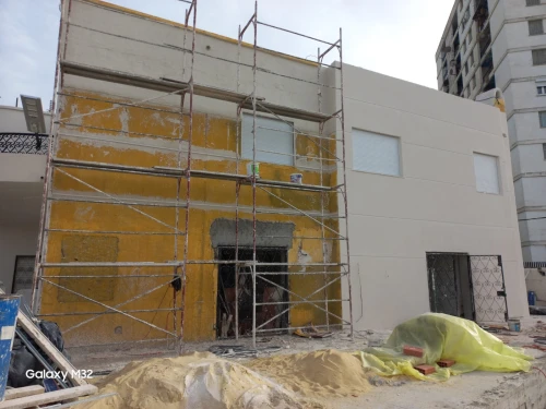 Revêtement des façades en Monocouche projeté ANNABA