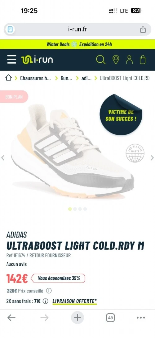 ULTRABOOST LIGHT COLD RDY adidas