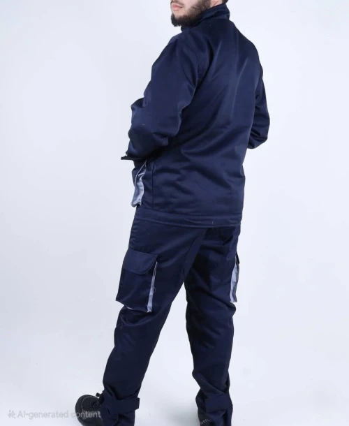 Tenue de travail , combinaison, chaussures de sécurité, gants , casque