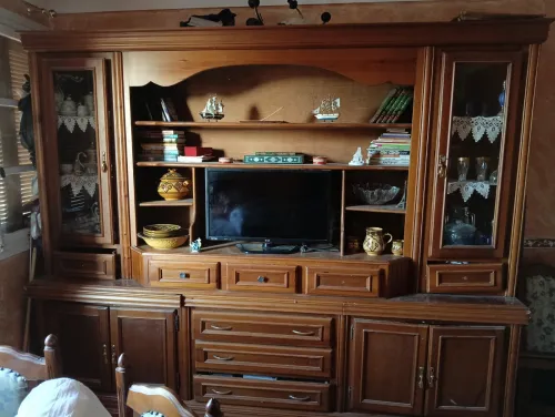 Bibliothèque en bois hêtre 