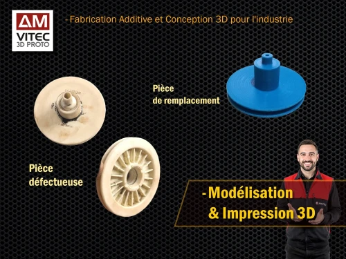 Impression 3D de Pièces Détachées sur Mesure - الطباعة ثلاثية الأبعاد لقطع الغيار المخصصة