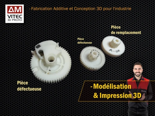 Impression 3D de Pièces Détachées sur Mesure - الطباعة ثلاثية الأبعاد لقطع الغيار المخصصة