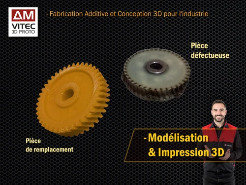 Impression 3D de Pièces Détachées sur Mesure - الطباعة ثلاثية الأبعاد لقطع الغيار المخصصة
