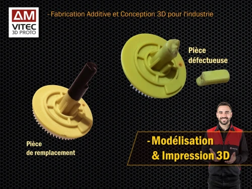 Impression 3D de Pièces Détachées sur Mesure - الطباعة ثلاثية الأبعاد لقطع الغيار المخصصة