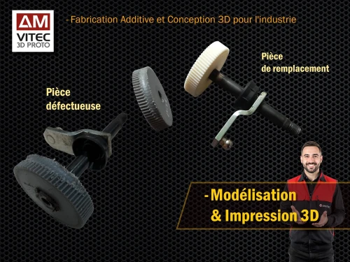 Impression 3D de Pièces Détachées sur Mesure - الطباعة ثلاثية الأبعاد لقطع الغيار المخصصة