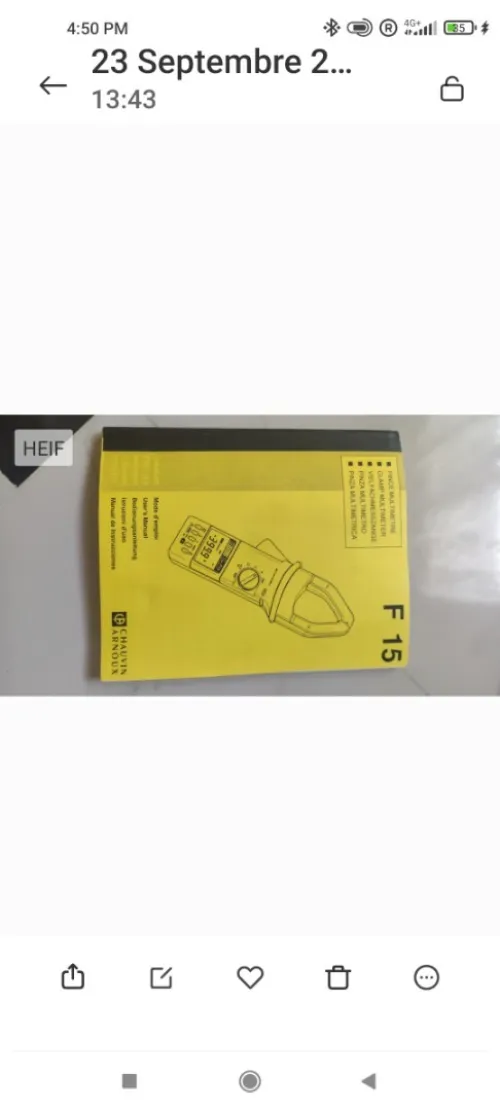 Multimètre chauvin Arnoux F15