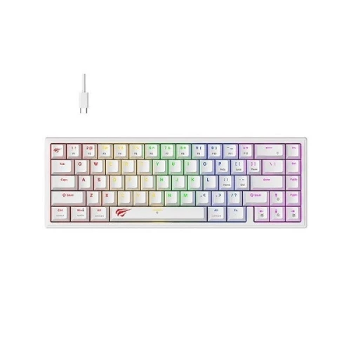 HAVIT KB874L FILAIRE MECANIQUE RED SWITCH RGB WHITE