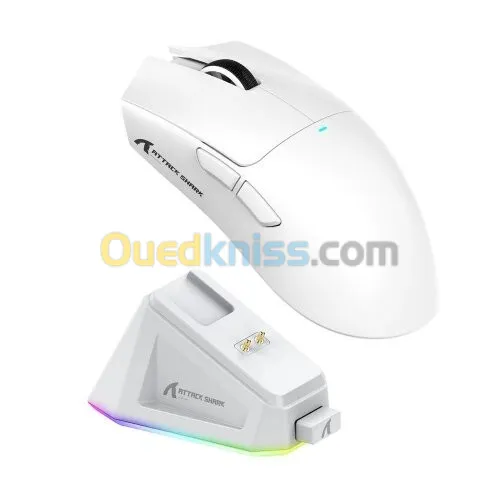 ATTACK SHARK X11 + CHARGING DOCK WHITE SANSFIL
