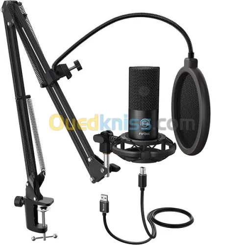 FIFINE USB AMPLIGAME T669 + SUPPORT ET FILTRE BLACK