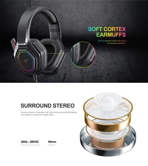 CASQUE GAMING HAVIT H659D BLACK