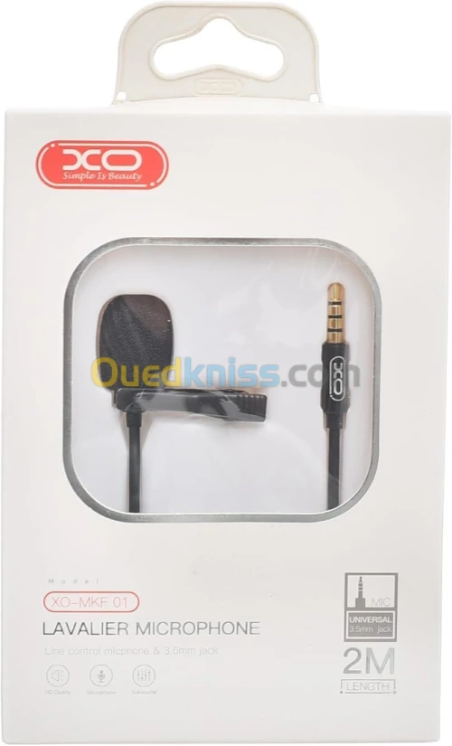 MICROPHONE LAVALIER MKF01 3.5MM JACK