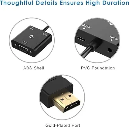 ADAPTATEUR VGA VERS HDTV AVEC AUDIO