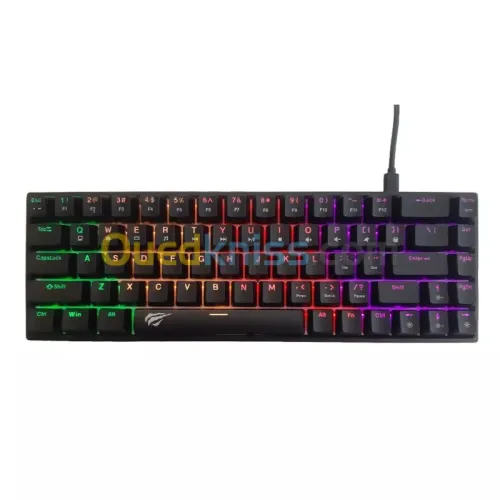 HAVITKB881L BACKLIT USB Type-c Mechanical Keyboard 60%