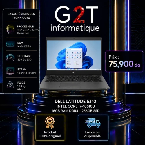 DELL Latitude 5310  Intel Core i7 10ème Gen