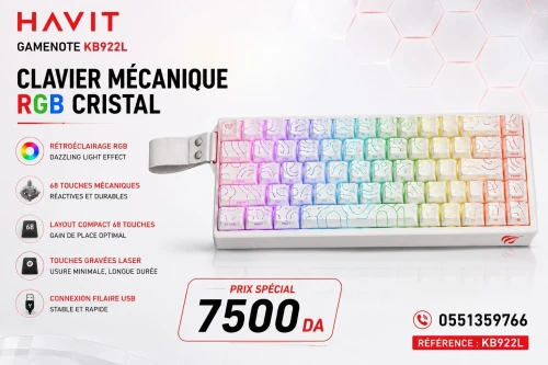 CLAVIER MÉCANIQUE HAVIT KB922L RGB