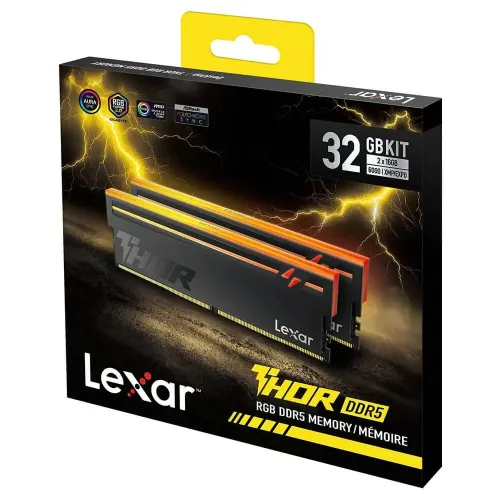 LEXAR THOR Z RGB 32 Go ( 2 x 16 ) DDR5 6000 MHz INTEL XMP AMD Expo