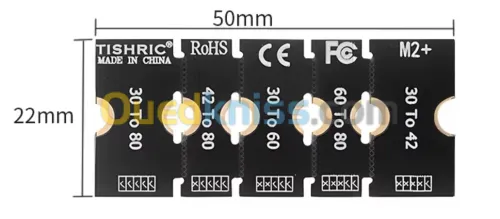 Adaptateur pour SSD Nvme M.2 2230 TO 2242 et  2230 TO 2280 2230 TO 2260 2242 TO 2280 2260 TO 2280
